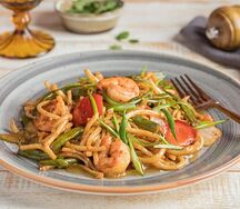 Каурма лагман с креветками