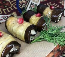 Рулетики из баклажанов