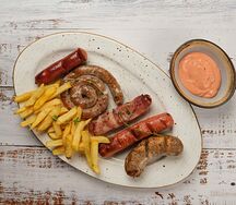 Стейк из колбасок