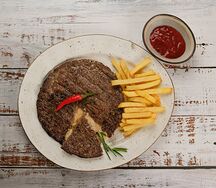 Стейк с сыром