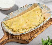 Кыстыбый с картофелем и грибами