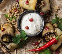 Баклажаны с орехами