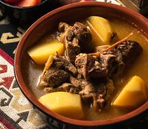 Хашлама с бульоном