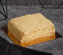 Торт Наполеон с вишней