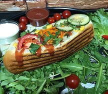 Хот-дог с мясом