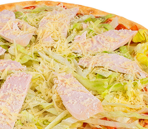 Пицца цезарь с курицей