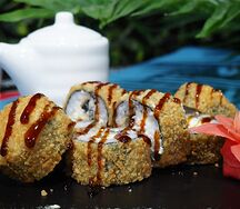 Жареный ролл Унаги темпура