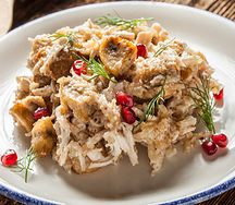 Салат с курицей и грибами