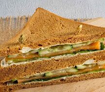 Сэндвич Финский с семгой слабосоленой