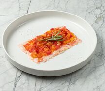 Севиче из креветок с томатной сальсой