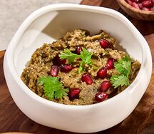 Дип из баклажана с пури