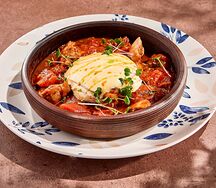 Чахохбили с куриным бедром и голландским кремом