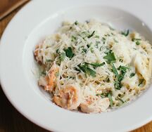 Паста с креветками