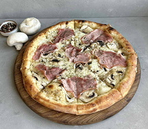 Пицца классическая с ветчиной и грибами