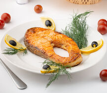 Семга на мангале