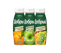 Сок Добрый в ассорт 0,3 шт