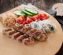 Люля-кебаб из курицы с грибами
