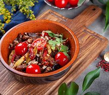 Жаркое из языка по-кавказски