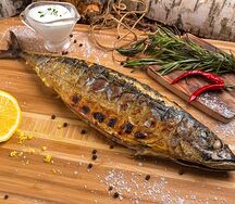 Пряная скумбрия на углях
