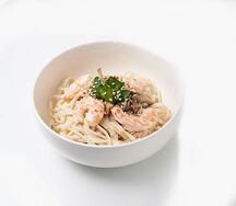 Сливочный удон с креветкой