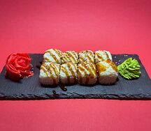 Запечённый ролл с курицей