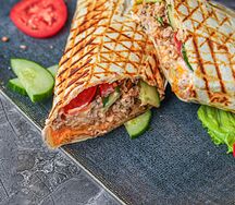 Мини  шаурма со свининой