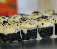 Запеченный с креветкой