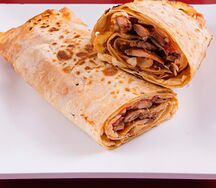 Шаурма грибная с курицей