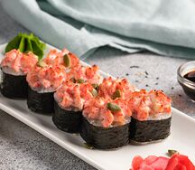 Роллы крабовые запеченные