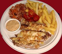 Свиная отбивная под сыром