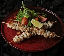Шашлычок из кальмара