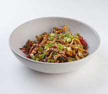 Лапша с курицей 