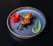 Запеченный гункан с креветкой