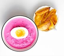 Холодный литовский борщ