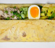 Блин Балтийский с копченой скумбрией