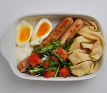 Комбо-завтрак с сосисками