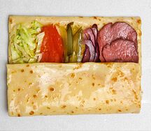 Блин Блинский с томлёными говяжьими щечками