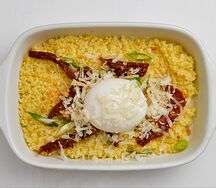 Пшённая каша с вялеными томатами