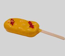 Чизкейк в глазури с вишневой начинкой