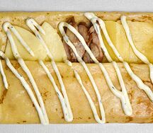 Блин-Шаверма с томленой курицей и сыром XXL 