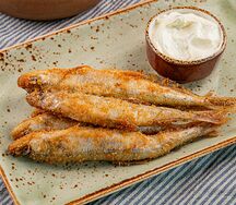 Жареная балтийская корюшка