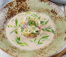 Окрошка деревенская