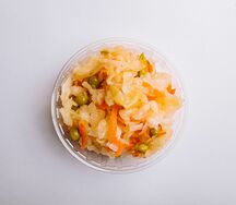 Капуста квашеная с горошком