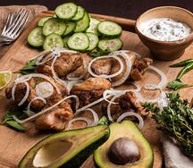 Шашлык из куриного филе (филе красного мяса)