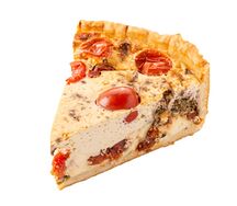 Киш с томатами и моцареллой