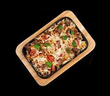 Жарёха с бужениной, картофелем и грибами