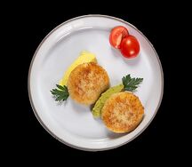 Куриная котлета с картофельным пюре
