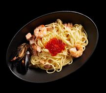 Сливочная паста с морепродуктами