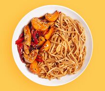 Курица с мандаринами в соусе Терияки