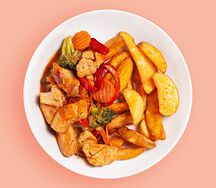 Свинина по-азиатски с ананасами